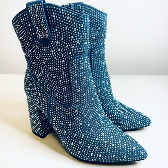 TOP GUY SHOES Alias Rhinestone Western Boot - Picture 3 of 16